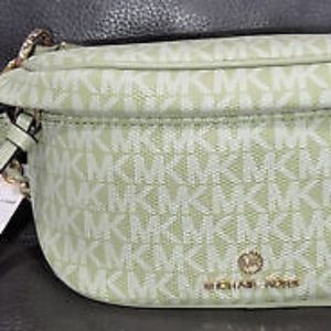 Michael Kors cross body green bag